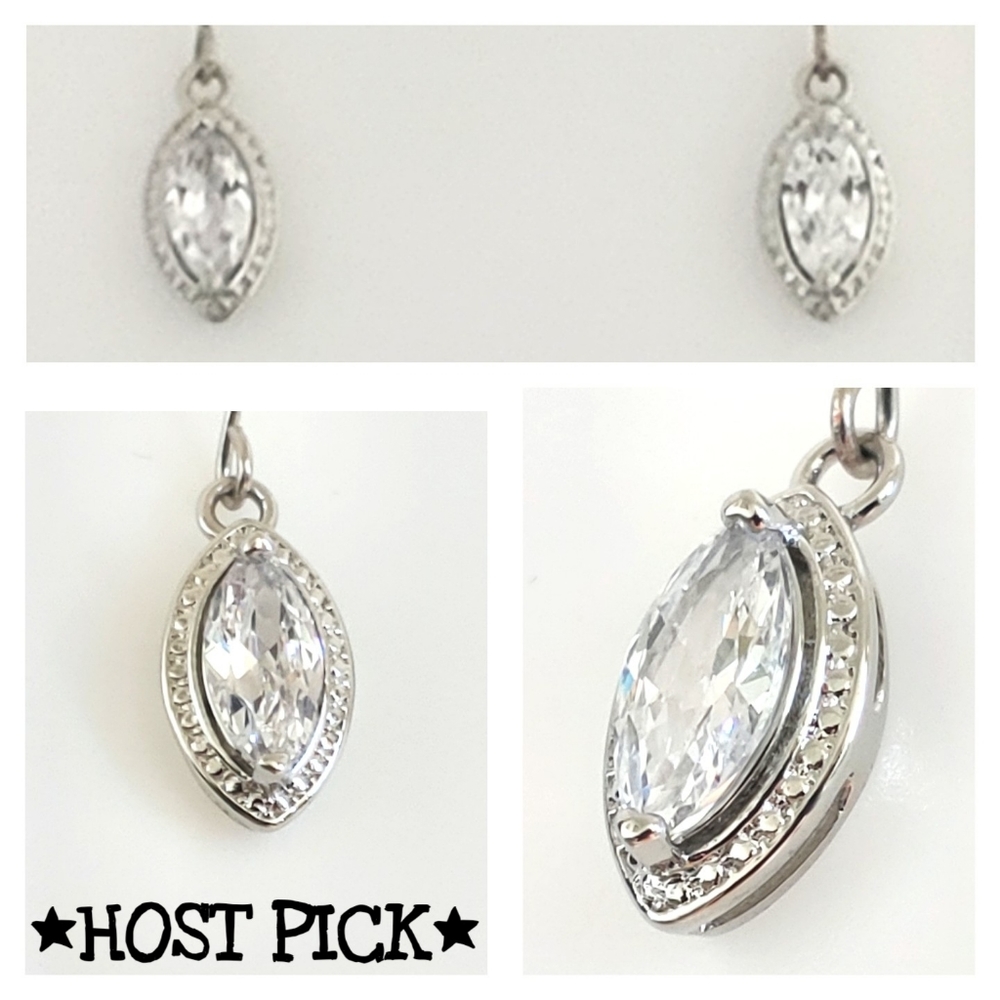 NWOT Marquise cut earrings